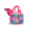Aurora World Pet Carrier Plush Toy Animal, Fancy Pals Dolphin,