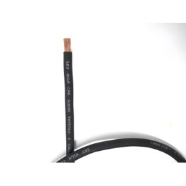 100 ft CCA 4 Gauge Oversized Black Power Ground Wire Sky High Car Audio