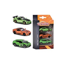 Smoby Majorette - Premium Racing Set 3 Pieces - Metal Miniature Cars - Set of 3 Racing Cars - 212084020Q05
