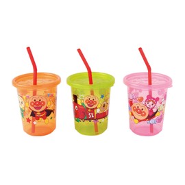 Recreational Anpanman Staw Cup 3 pieces (3 different colors)