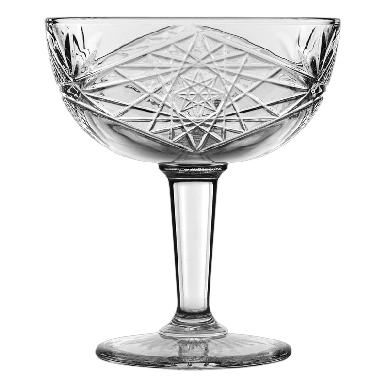 Libbey Hobstar Coupe Cocktail Glasses, 8.5 ounce, Set of 4