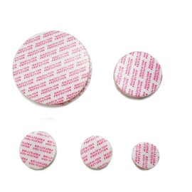 NANSHINE 500pcs Red 24mm/ 0.94" Pressure Activated Seals Cap Liners Foam Sealing inserts for Glass & Plastic Jar Bottles Containers No Induction Sealer Needed