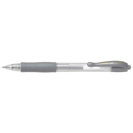Pilot G207Metallic Silver Gel Ink Ballpoint Pens Pack of 12aa