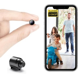 Smallest Wireless WiFi Camera,HD1080P Video Cameras with Video Recording Live Feed,Portable Mini Cameras,Baby Monitor,Pet Camera with Night Vision,Motion Detection,Cloud Storage for Outdoor/Indoor