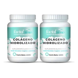 Kit 2 Colágeno Hidrolizado  Ácido Hialurónico 450 Gr                                                                                                  