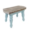 dwellington Farmhouse Wooden Step Stool - Rustic Solid Wood Design,