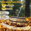 Rake for Leaves: Heavy Duty Metal Leaf Rake with 25