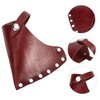 Sosoport 2pcs Cattlehide Hatchet Cover Protective Case for Camping Axe