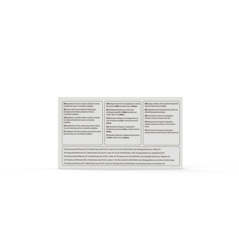 Yogurt Starter Culture for Pure Acidophilus Yogurt (12 sachets)
