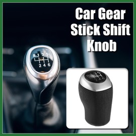 Motoforti Car Manual Gear Shift Knob 6 Speed Fit for Hyundai Elantra GT Accent Solaris Avante MD I30 MT - Pack of 1 Black Long-lasting