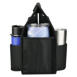 Beautyflier Reusable Insulated Coffee Cup Carrier, Portable Drink Holder with Handle Organizer Tote Bag for Hot & Cold Drinks, Contains 2/3 Coffee Cups with Expansion Space