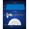Digital Caliper Measuring Tool, 6 Inch with Feeler Gauges, IP54