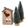 Light House 14 cm Made of Kramik with Heart as