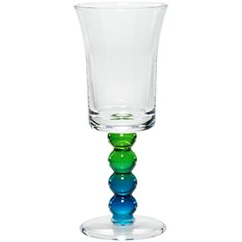 Merritt Impressions Pearl Stem Acrylic Wine Glass, Peacock