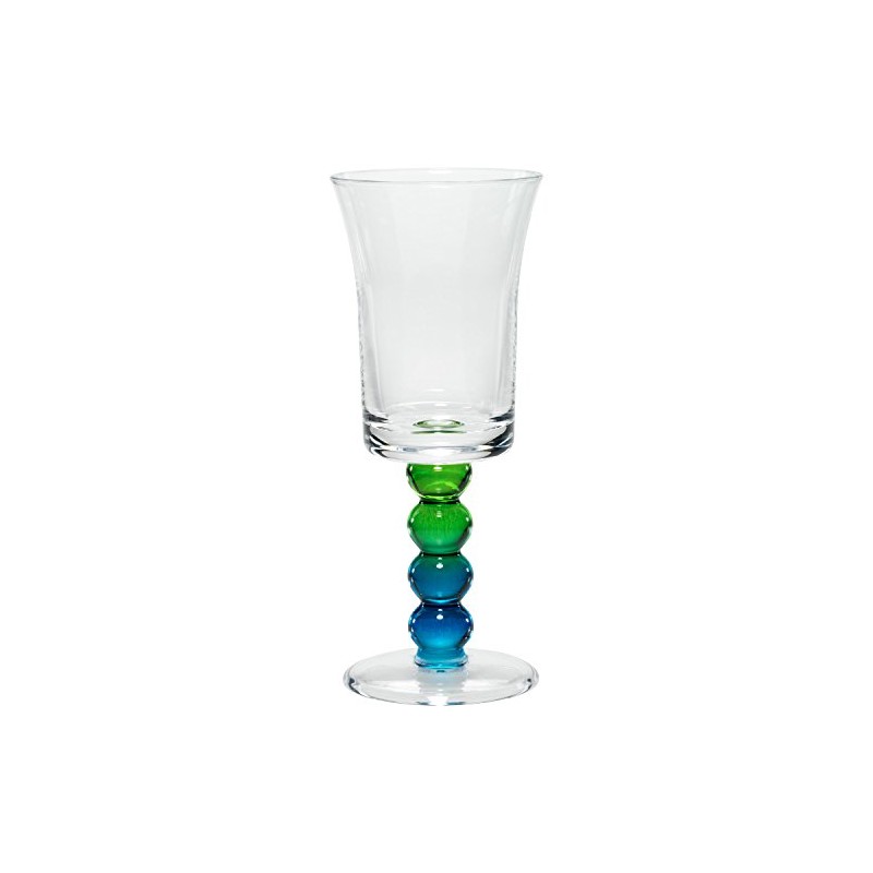 Merritt Impressions Pearl Stem Acrylic Wine Glass, Peacock
