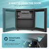 EUHOMY 48 Can Beverage Refrigerator cooler-Mini Fridge Glass Door for