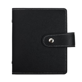 Risedot Business Card Holder Holder, PU Leather Name ID Card Holder, Business Card Organizer with 64 Card Slots