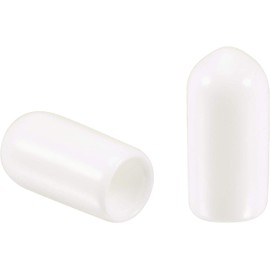 MACHSWON 50pcs Rubber End Caps 5mm ID, Vinyl Round End Cap Cover Screw Thread Protectors Tube Bolt Cap for protection of Screws Tubes Cables Wires, etc