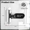 Shower Thermometer,Led Digital Display 360°Rotating Screen Baby Bath Water Power