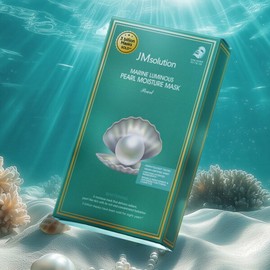 JM Solution [JM Solution] Cheonggwang Marine Pearl Moisture Mask Pearl 24ml 10 Sheets Pack, 1 Pack, 10 Sheets / [제이엠솔루션] 청광 마린 진주 모이스처 마스크 펄 24ml 10매입, 1개, 10개입