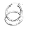 Citerna Ladies Hoop Earrings, 9ct White Gold, Model UER 042W