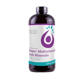 Life Solutions Super Multivitamins and Minerals - High Potency Liquid Vitamins | Advanced Liquid Multivitamin Formula for Overall Health | Essential Multivitamin and Mineral Supplement 32 oz