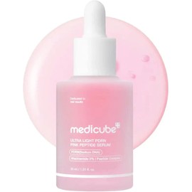 Medicube Suero de Péptidos Rosa Ultra Ligero con PDRN, Niacinamida 3%, Complejo de Péptidos, 30 ml