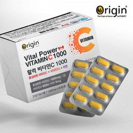 Origin Vitality Vitamin C 1000 60mg 90 tablets Neutering Vitamin C / 오리진 활력 비타민C 1000 60mg 90정 중성화 비타민제 비타민씨