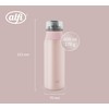 alfi Element Bottle 600 ml, Pink Pastel Matt, Lightweight Stainless