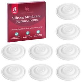 [Paquete de 8] Membrana Nurse & Nourish para reemplazo de protector de reflujo Spectra – Enfermera & Nourish Insertos de extractor de leche para piezas de repuesto Spectra S1, S2, 9+ y para convertidor Maymom y para Ameda MYA