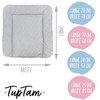 TupTam Baby Changing Mat Softly Padded Patterned, Small Stars/Grey, 70