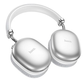 Wireless Bluetooth Headphones Noise Cancelling, Over-Ear Hi-Fi Stereo Headset with Deep Bass, Soft Earpads, Lightweight Design, Up to 90H Playtime, Wireless Headphones for Phone PC Travel (silver)
