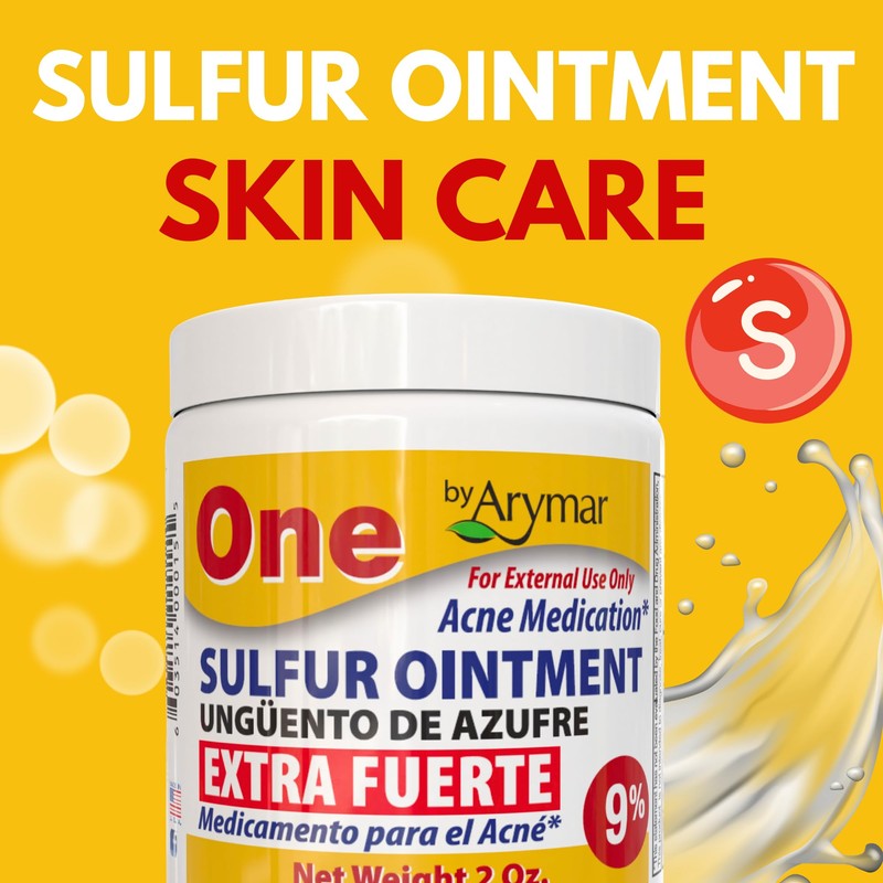 Arymar Sulfur Ointment 9% Acne Spot Formula for Face and