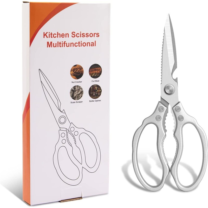 CGBE Kitchen Scissors, Stainless Steel Household Scissors, Heavy Duty, Dishwasher
