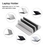 Laptop Holder Vertical 2 Slots Aluminum Alloy Adjustable Laptop Stand