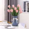 KTGOW Artificial Tulips - 20 Stems Realistic Fake Tulip Flowers,