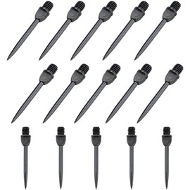 Fyihoxi Pack of 15 Darts Metal Tip, 37 mm Steel Dart Tips, Steel Dart Tips, Keypoint Special, 2BA Thread, Steel Tips, Metal Tips