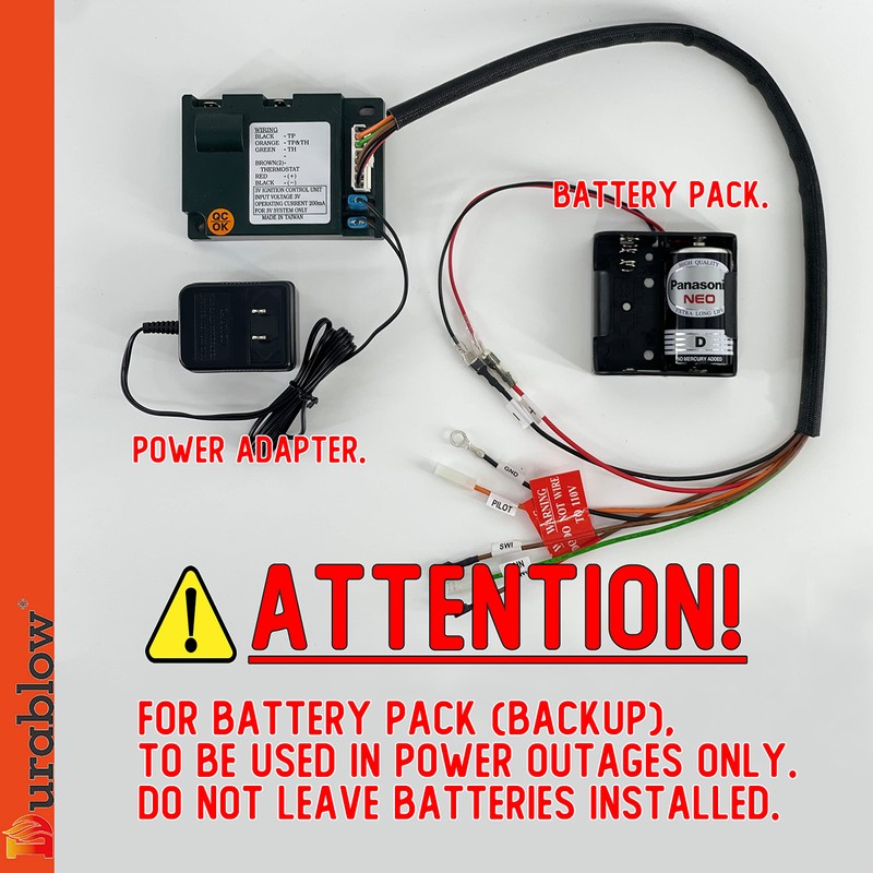 Durablow 3V AC Wall Adapter Transformer Compatible with Dexen Fireplace