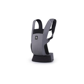 Ergobaby Away Babytrage, Reisetrage für Babys und Kleinkinder (5,4-15,9 kg), 2-Positionen Bauchtrage Rückentrage Baby Tragetasche, Graphite Grey