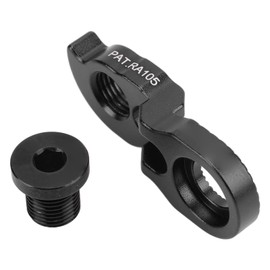 ANKROYU Bicycle Rear Derailleur Hanger, Aluminium Alloy Shift Hook, Bicycle Rear Hook Extender, Bike Gear Hanger, Bicycle Frame Rear Hook Extender for Mountain Bike Road Bike (Black)