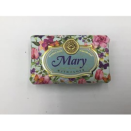 Mary - Gift Soap Bar For Her Birthday Rose Scent Mum Grandmother Cleanser Lather Present Girl