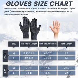 Winter Gloves for Men Women 2 Pairs Upgraded Touch Screen Cold Weather Thermal Warm Knit Glove for Running Driving