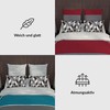 LARAWELL Cushion Cover 80 x 80 cm Cotton Grey Black
