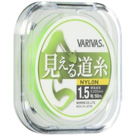 VARIVAS Nylon Line Spatula Visible Line Line 166.4 ft (50 m) No. 1.5 Flash Green