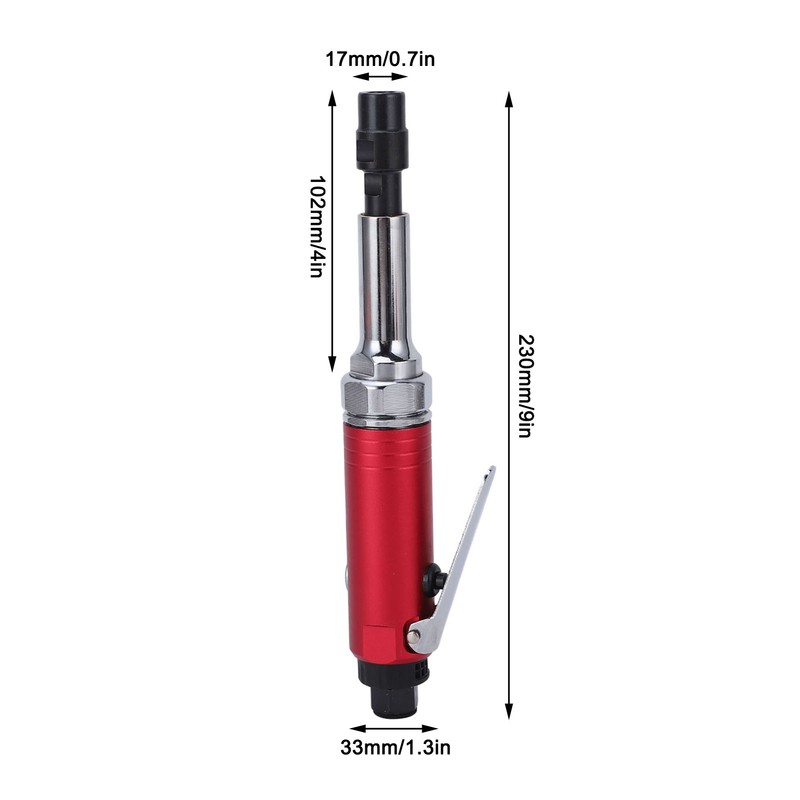 Air Die Grinder Aluminum Alloy 20000rpm 3mm 6mm Collet Straight