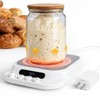 Sourdough Starter Warmer- 70-130°F Adjustable Temp, 1°F Precise Control &