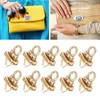 10Pcs Turn Lock Sturdy Durable Alloy Material Wide Classic Style