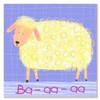 Oopsy Daisy Sheep Says Ba-aa-aa lona decorativo para pared de