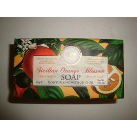Sapone Profumato Handmade in Italy 10.5oz Bath Bar Soap Sicilian Orange Blossom