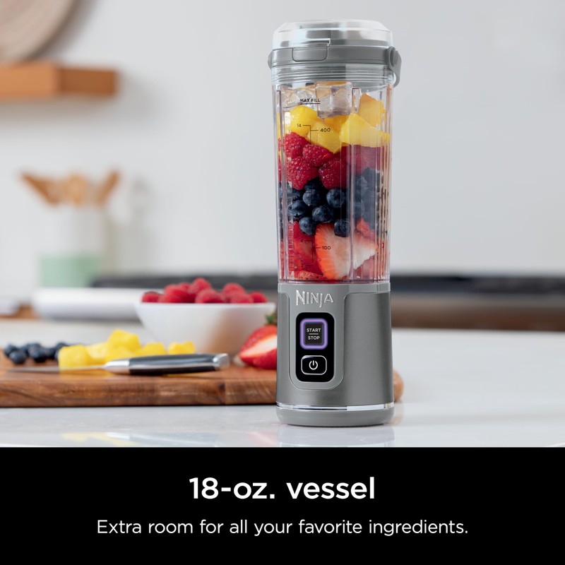 Ninja Blast Portable Blender & Accessories, Cordless, 18oz. Vessel, Personal